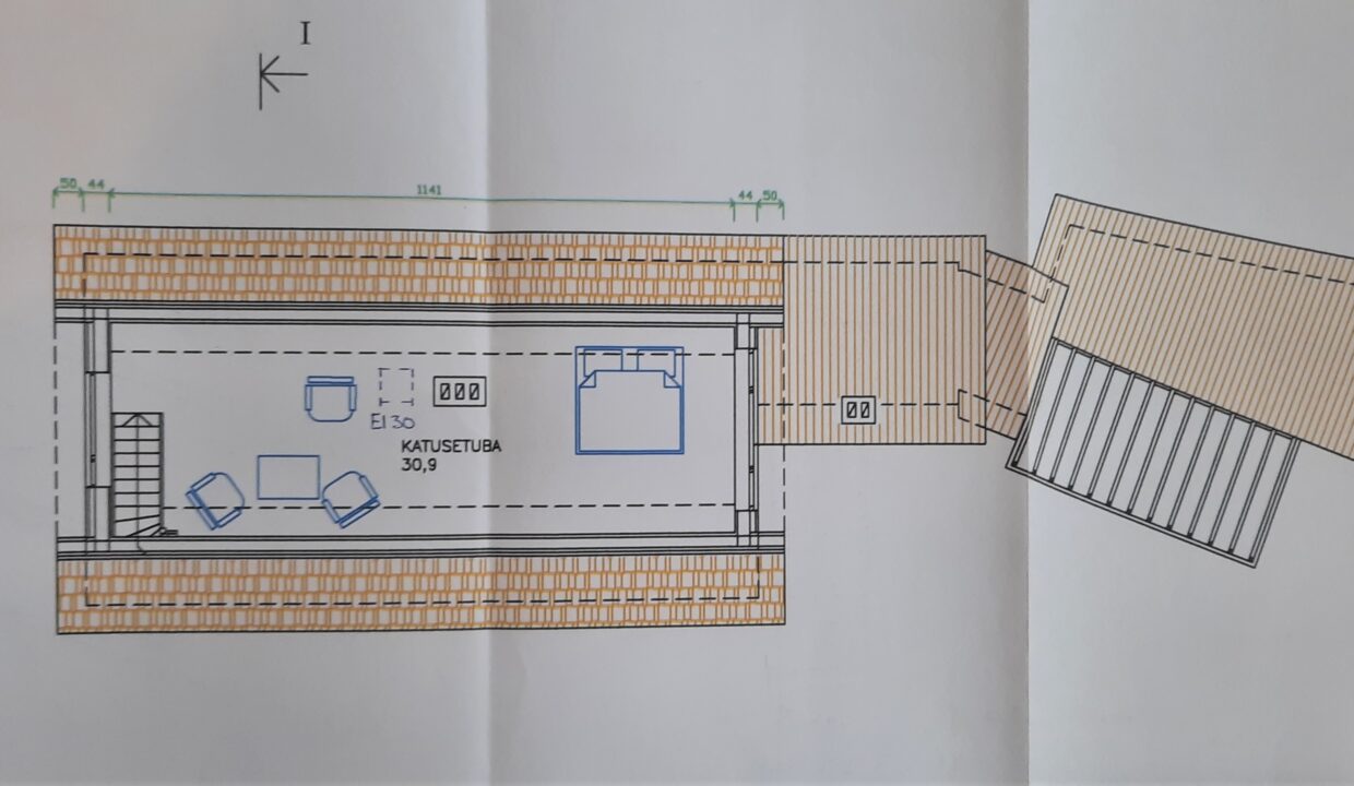 Katusekorruse plaan